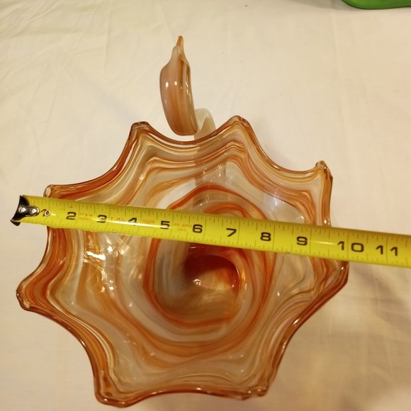 Mid Century Art Blown Glass Swan - Picture 5 of 14